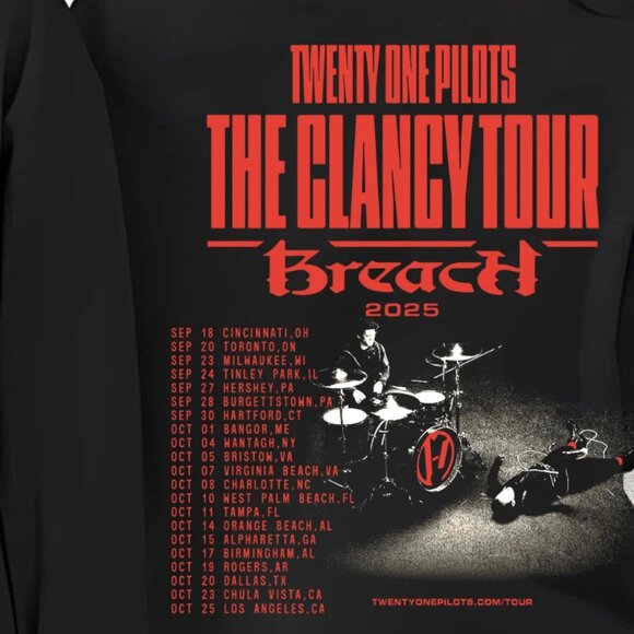 Twenty One Music Tour 2025 Shirt, Twenty One Pilots Breach Sweatshirt 141 - Picture 3 of 6